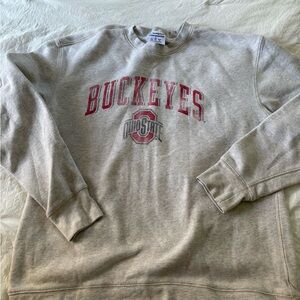 Champion Gray Buckeyes Crewneck Sweater